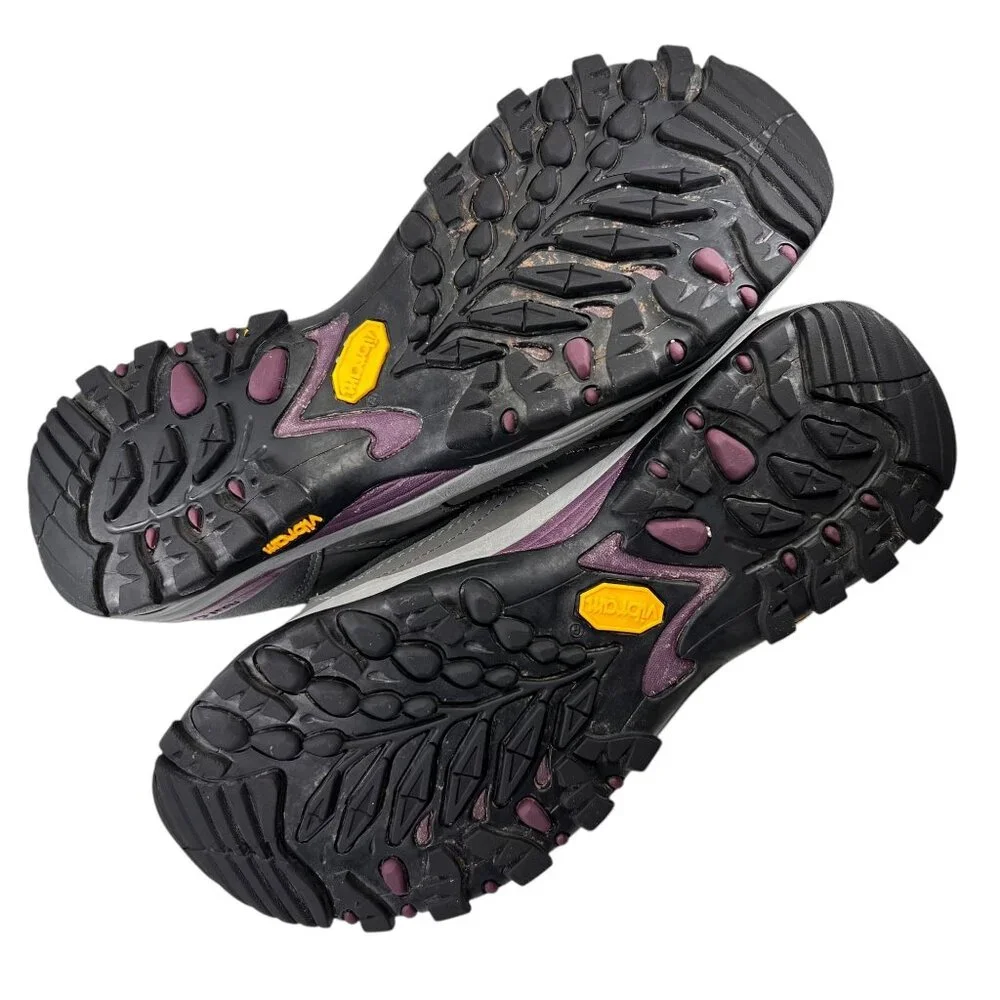 The North Face Gore-Tex Hiking Boots Shoes Gray Purple Vibram Sole Size 9 Trail - Picture 7 of 16